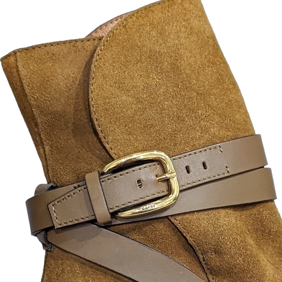 Authentic Gucci Maori Lifford Heeled Boots 35.5 - Picture 7 of 16